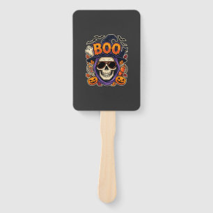 Éventail Vecteur de lunettes de soleil crâne Boo Halloween