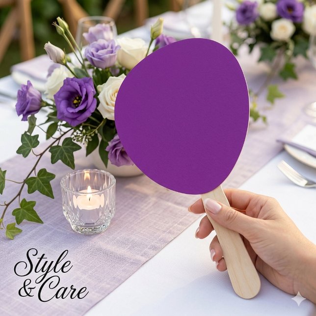 Éventail Ventilateur à hélice violet classique pour un conf (Classic Purple Paddle Fan for Elegant Event Comfor)