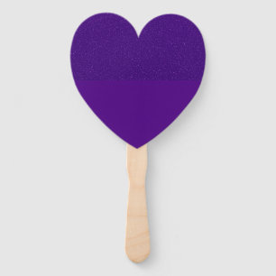 Éventail Ventilateur de coeur mauve à texture fractionnée i