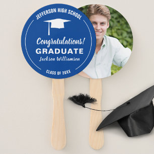 Éventail Ventilateur de diplôme de votre école Couleur Phot