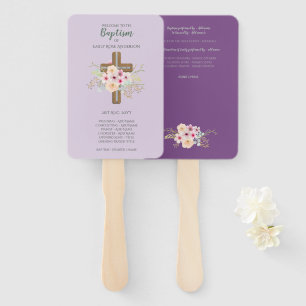 Éventail Ventilateur du programme de baptême - Sage de viol