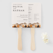 Ventilateur du programme de mariage d'automne en m