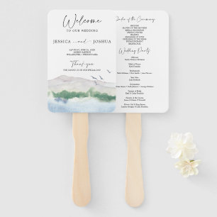 Éventail Ventilateur du programme de mariage de Mountain La