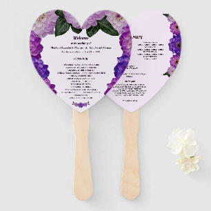 Éventail Ventilateur du programme de mariage floral Dahlia