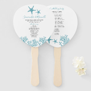 Éventail Ventilateur du programme de mariage pour le corail
