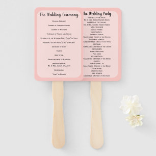 Éventail Ventilateur du programme de mariage Toute couleur 