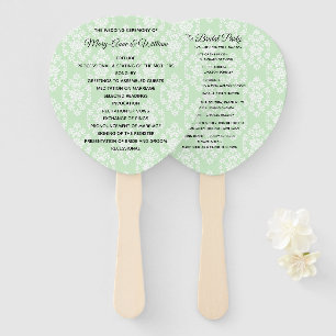 Éventail Ventilateur du programme Mariage damassé Floral Ve