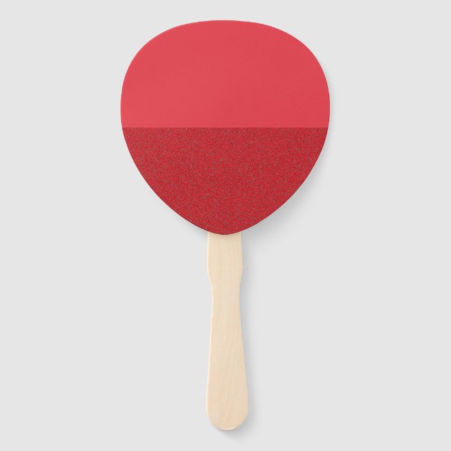 Éventail Ventilateur pétal semi-texturé - Rouge tomate (Per (Devant)