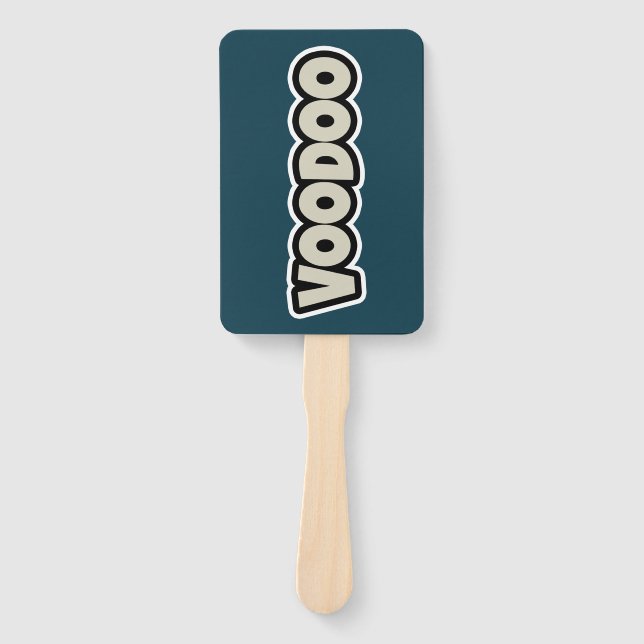 Éventail Ventilateur Rectangle Programme Token Voodoo (Devant)