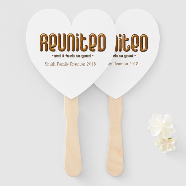 Éventail Ventilateurs de réunion de famille personnalisés r (Devant et derrière)