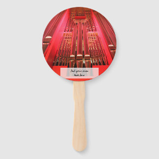 Éventail ventilateurs en tuyaux d'orgue rouges