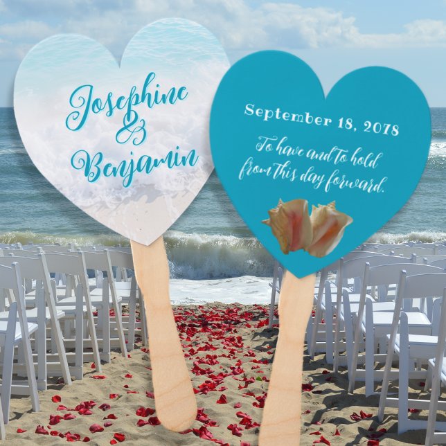 Éventail Ventilateurs Mariages en forme de coeur (Créateur téléchargé)