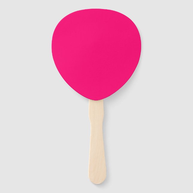Éventail Ventilateurs Neon Pink Teardrop - Custom Event Kes (Devant)