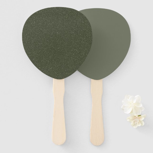 Éventail Ventilateurs ovales de mousse texturée et matte (Devant et derrière)