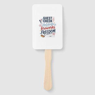 Éventail Vérification des invités patriotiques Saucisses Fê