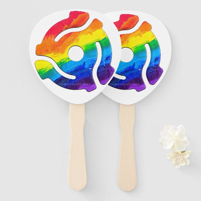 Éventail Vibran de l'adaptateur d'enregistrement SlipperyJo (Devant et derrière)