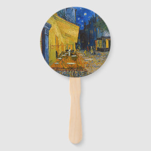 Éventail Vincent van Gogh - Terrasse de café la nuit