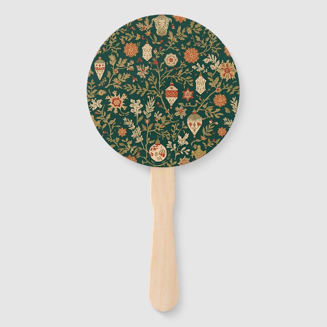 Éventail Vintage Christmas Pattern - Set of Fans  (Devant)