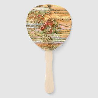 Éventail Vol Shabby Chic Hummingbird