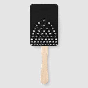 Éventail Votre Motif d'arche unique Logo Noir (modifiable