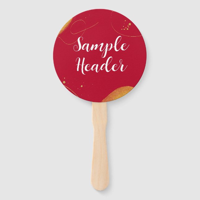 Éventail Votre texte | Promotionnels Ventilateur À Main Mod (Devant)