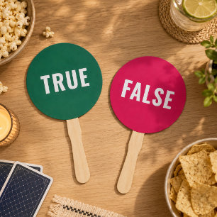 Éventail Vrai ou Faux ? Pagaies de jeu Jeux de quiz de fê