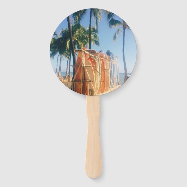 Éventail Waikiki Beach Surfboards  (Dos)