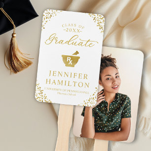 Éventail White Gold Photo Pharmacy School Graduation