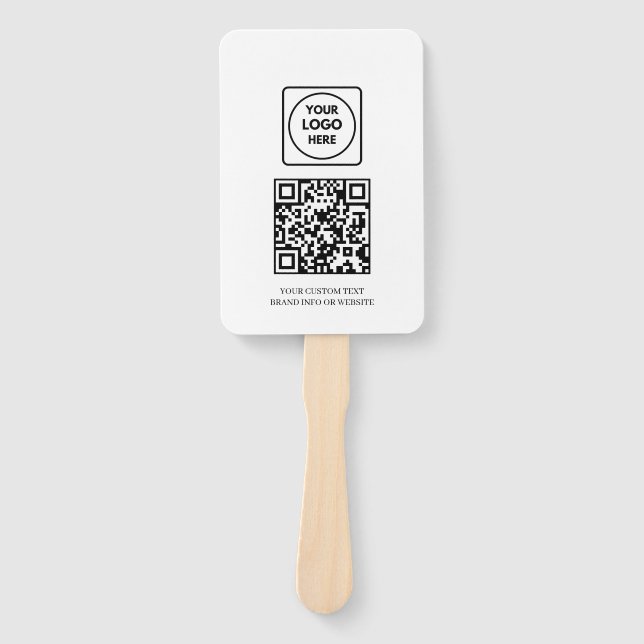 Éventail White QR | Professional Business Logo Design (Devant)