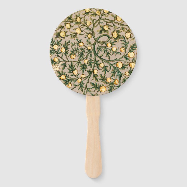 Éventail William Morris Floral Fruit Jardin Fleur Classique (Devant)