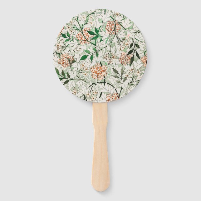 Éventail William Morris Jardin Fleur de Jasmin Classique (Devant)