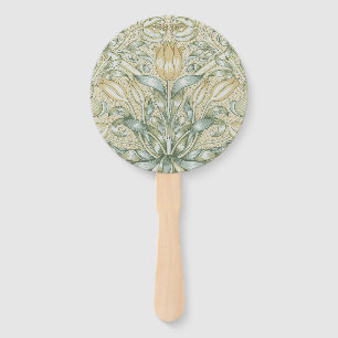 Éventail William Morris Motif Grenade Antique Lily