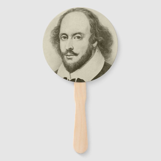 Éventail William Shakespeare le fan du Bard (Dos)