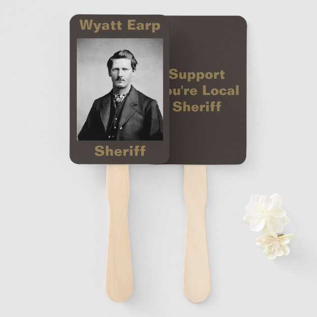 Éventail Wyatt Earp : Lawman, Gunfighter, Gardien de salon (Devant et derrière)