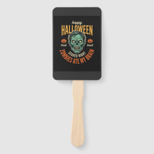 Éventail Zombies d'Halloween Ont Mangé Mon Cerveau