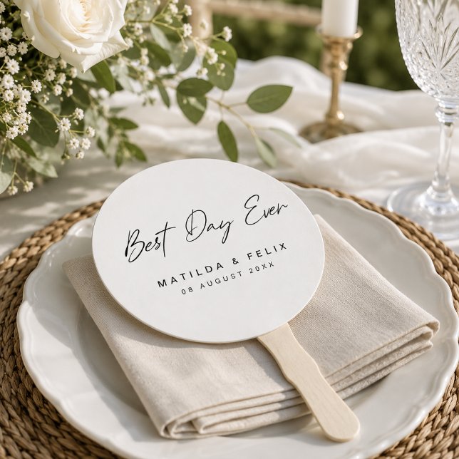 Éventails à main | Cadeau personnalisé de cérémoni (Personalized wedding hand fans for ceremonies, guest favors, outdoor weddings, and receptions)