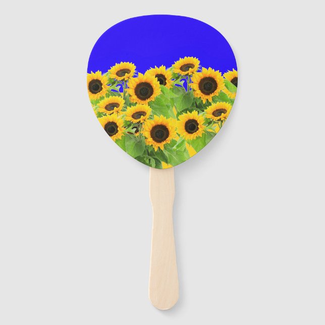 Éventails à main Tournesols (Devant)