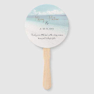 Éventails de mariage bord de mer océan bord de pla