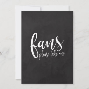 Éventails de mariage Panneau de mariage à la craie