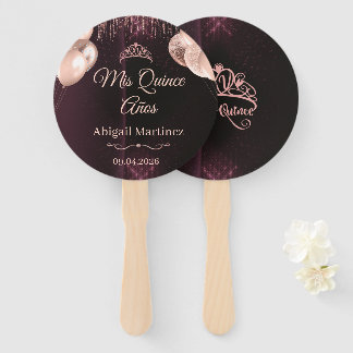 Éventails Personnalisés pour Quinceañera | Quince