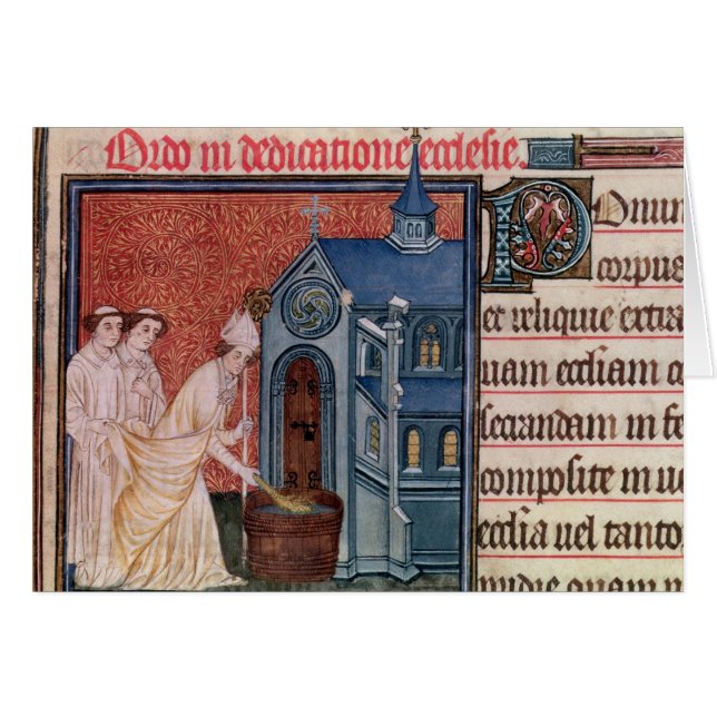 Évêque Consecrating une église (Devant horizontal)