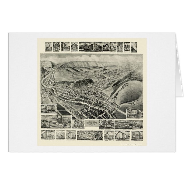 Everett, carte panoramique de PA - 1905 (Devant horizontal)