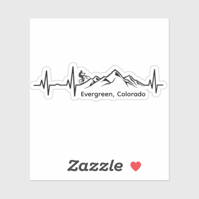 Evergreen MTB Vinyl Sticker (Feuille)