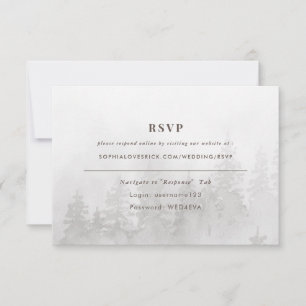 Evergreens in the Fog Forest in Grey Online RSVP
