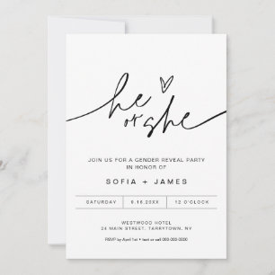 EVERLEIGH Minimalist Genre Reveveillez Invitation