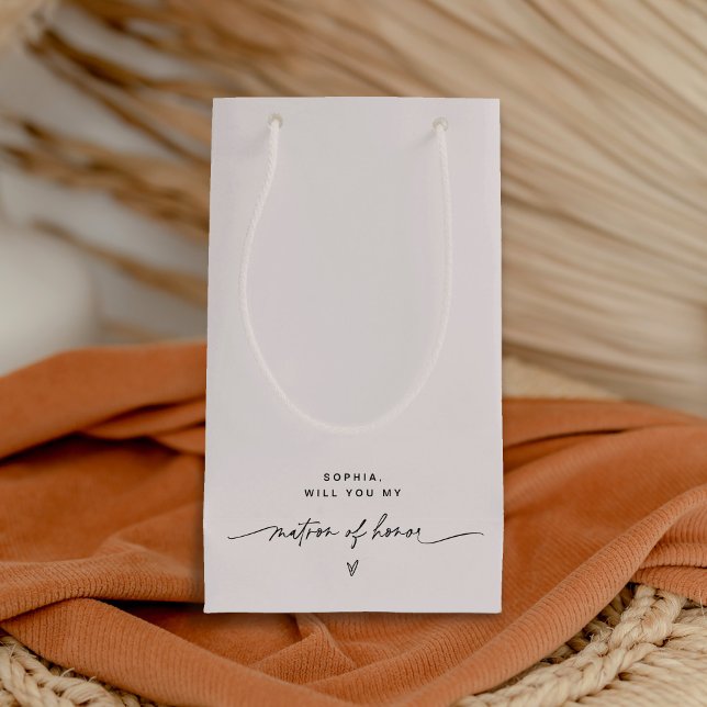 EVERLEIGH Minimaliste Matron d'honneur Sac cadeau (Créateur téléchargé)