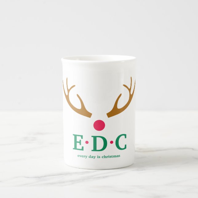 Every Day is Christmas China Mug (Devant)