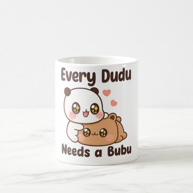 Every Dudu Needs A Bubu Panda Mug l Cute Bear Hug  (Centre)