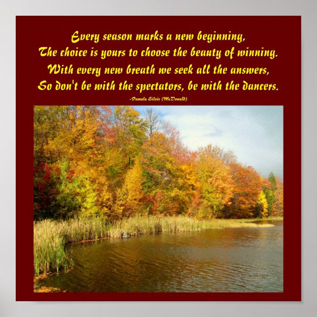 Every season marks a new...Poem Poster (Devant)