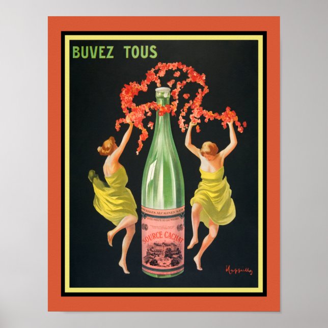 Evian-Cachat Buvez-Tous Cappiello Poster (Devant)